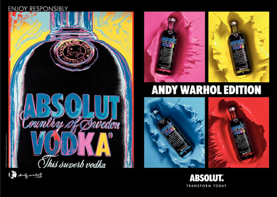 Vodka Absolut d'Andy Warhol -  1