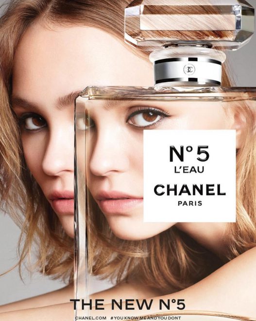 Affiche de la nouvelle campagne Chanel, postée par Lily-Rose Depp sur son Instagram.