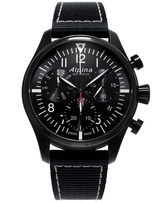Startimer Pilot Chronograph Quartz noir