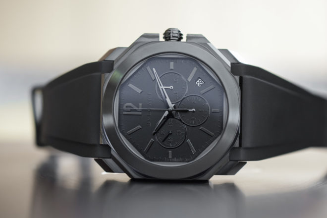 All-black Octo Finissimo Skeleton de Bvlgari