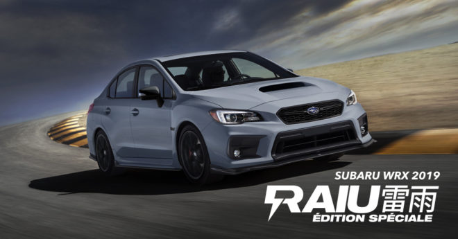 Subaru WRX Édition Raiu 2019