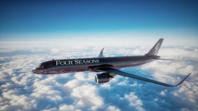 jet privé de Four Seasons