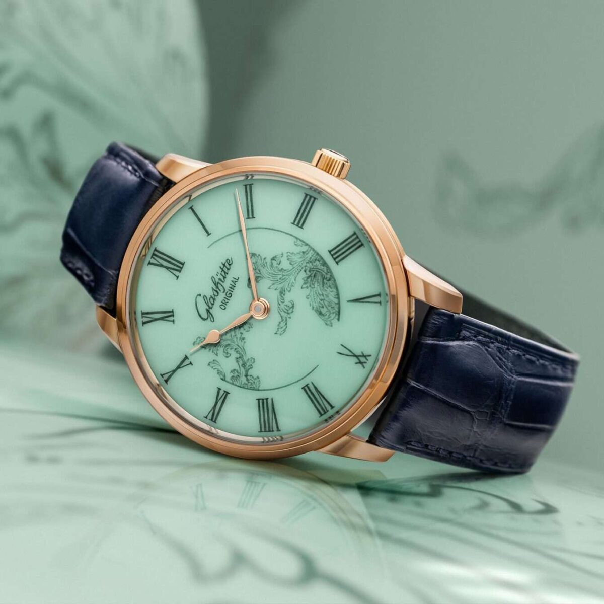 Glashutte original senator meissen porcelain dial limited editions 7