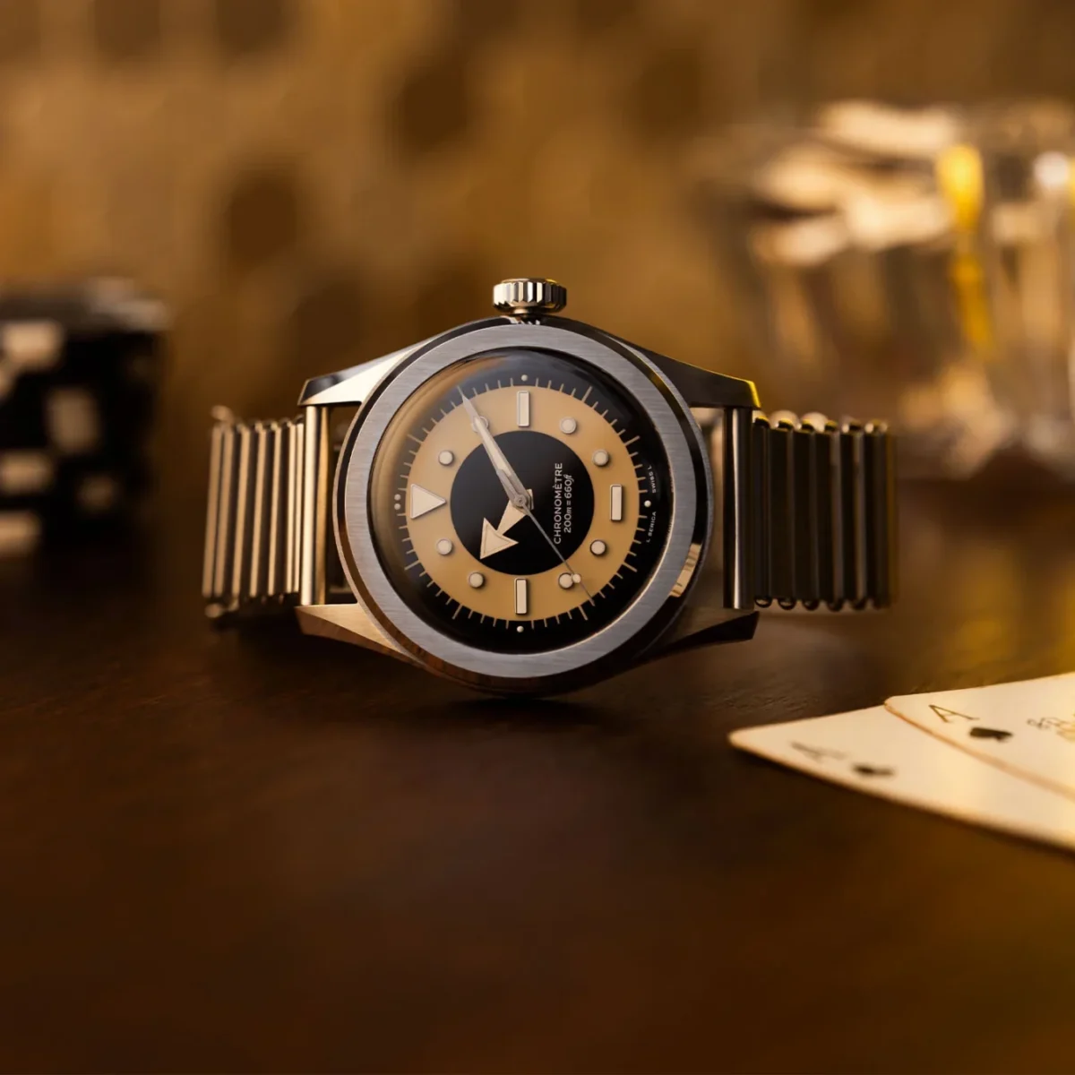 Serica ref 6190 txd tuxedo dial 2