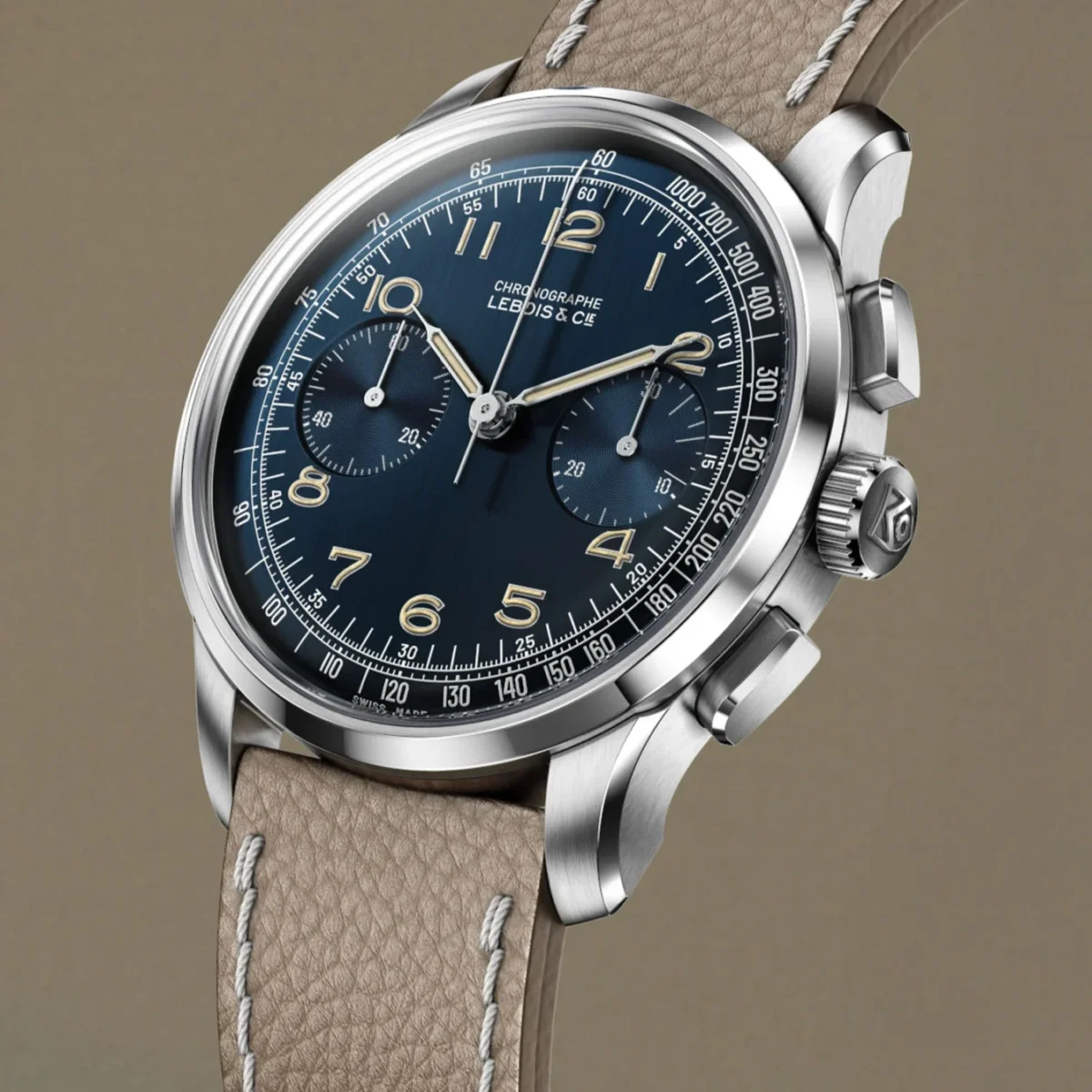 Lebois and co heritage chronograph lineair 2jpg