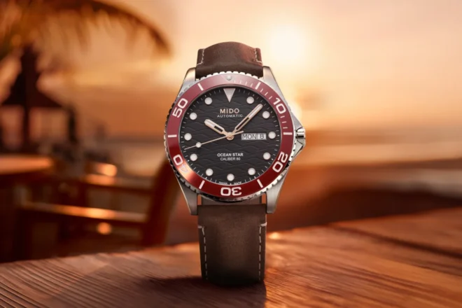 Mido ocean star 200c ceramique rouge