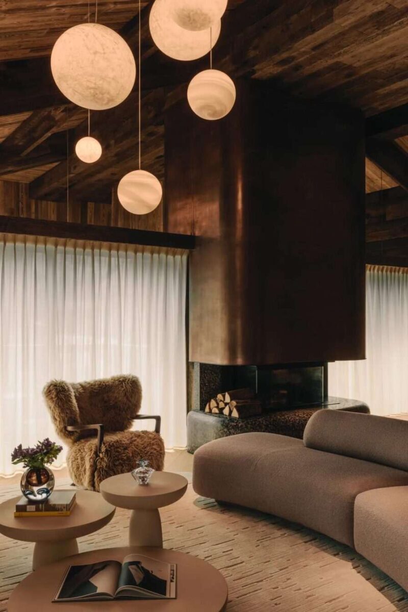 Room courchevel house living room