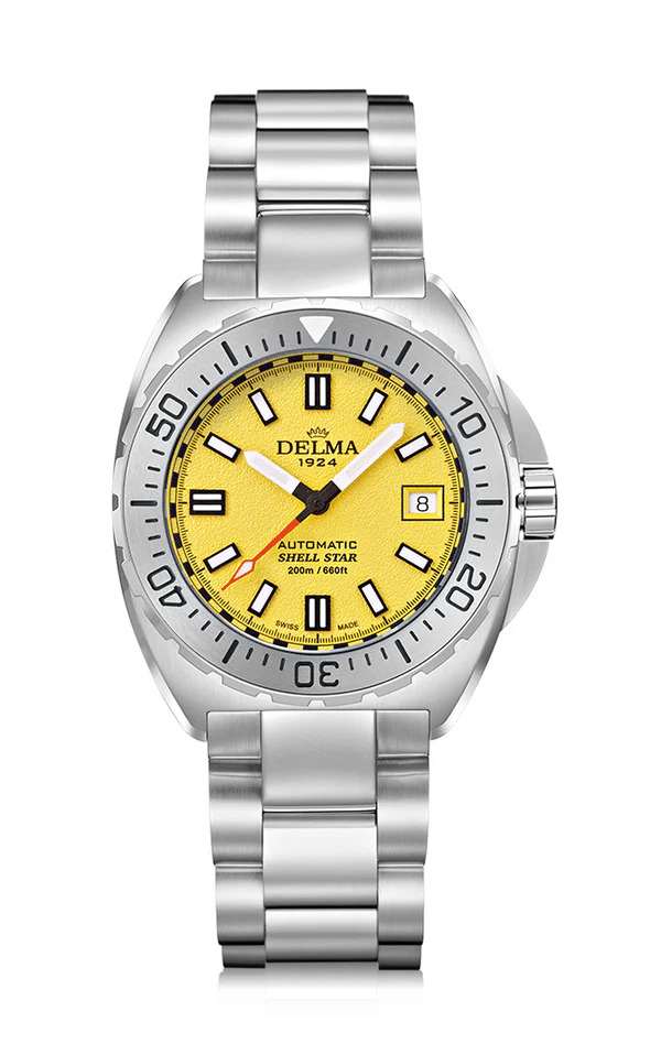 Delma shell star 41mm jaune