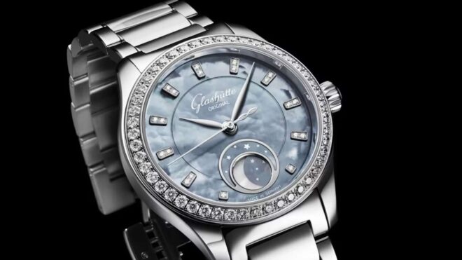 Glashütte original serenade luna skyline blue