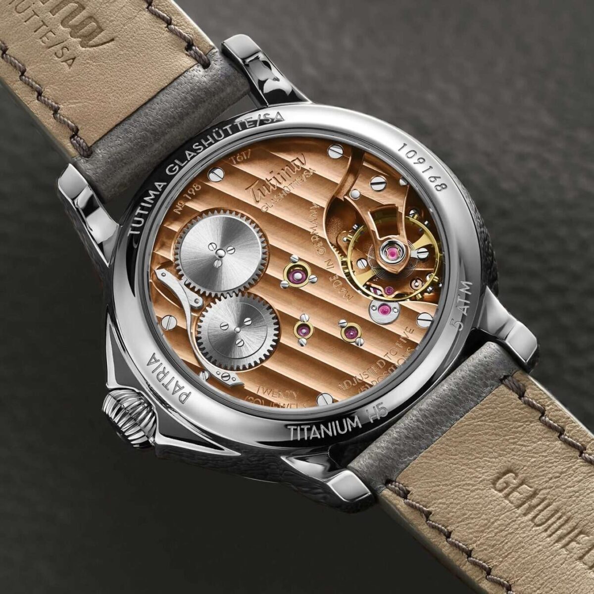 Tutima patria titanium light blue 3