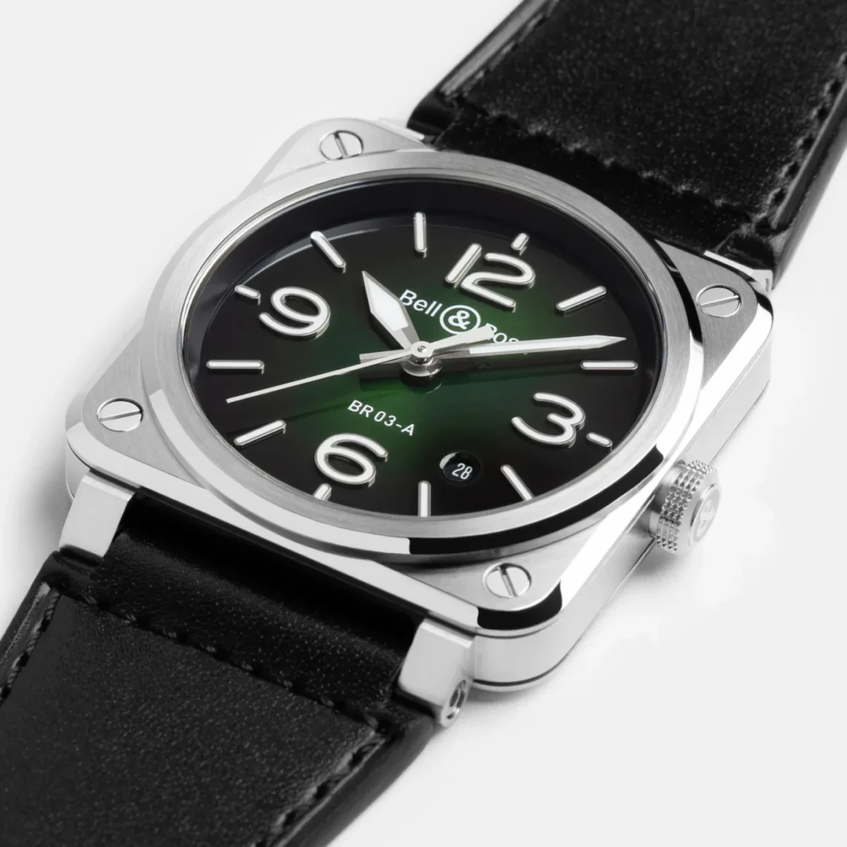 Bell and ross br 03 green steel 2