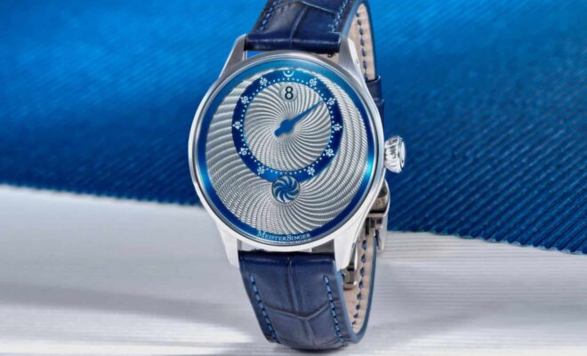 Meistersinger panthero jumping hour guilloche