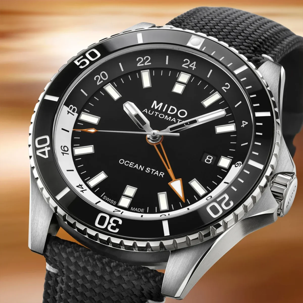 Mido ocean star gmt noir blanc 2