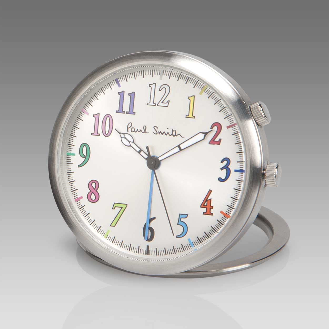 Réveil analogique de voyage blanc Paul Smith + Braun neuf
