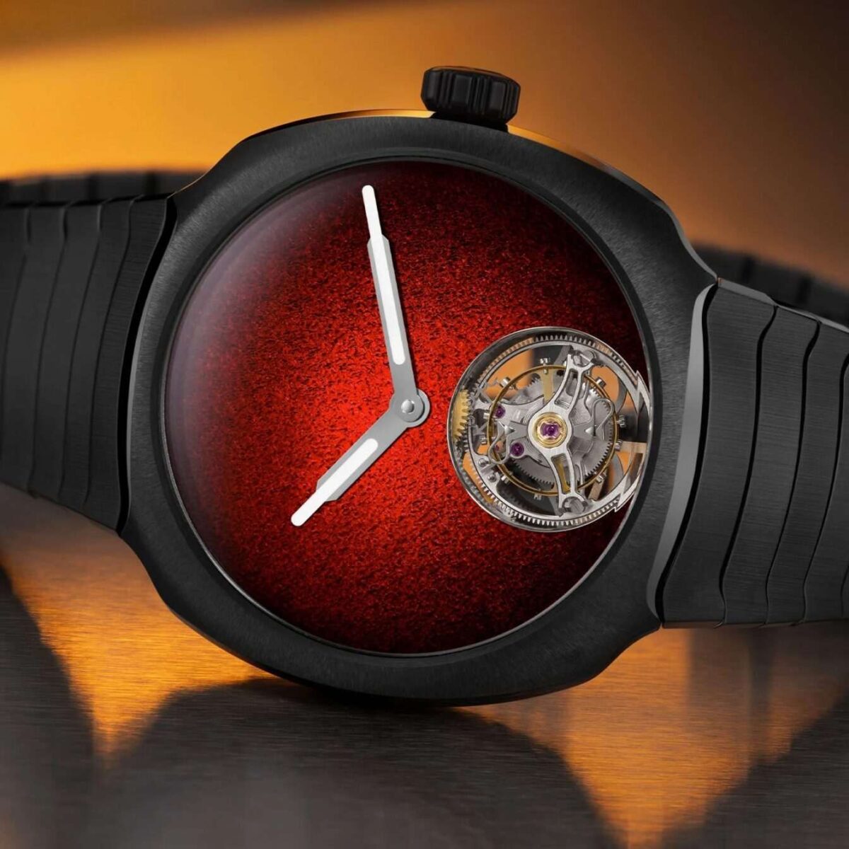 Streamliner tourbillon concept ceramic first ceramic moser watch 3