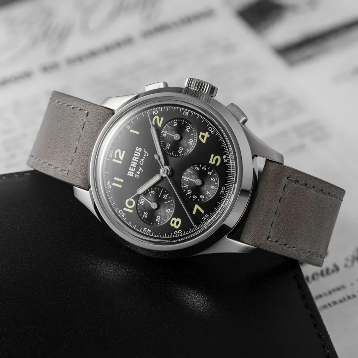 2026 benrus sky chief revival pilots chronograph