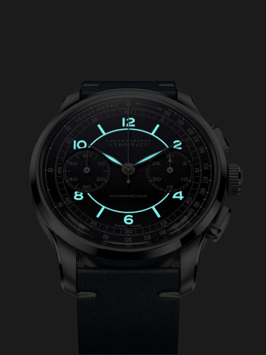 Lebois co heritage chronograph sector aventurine 2