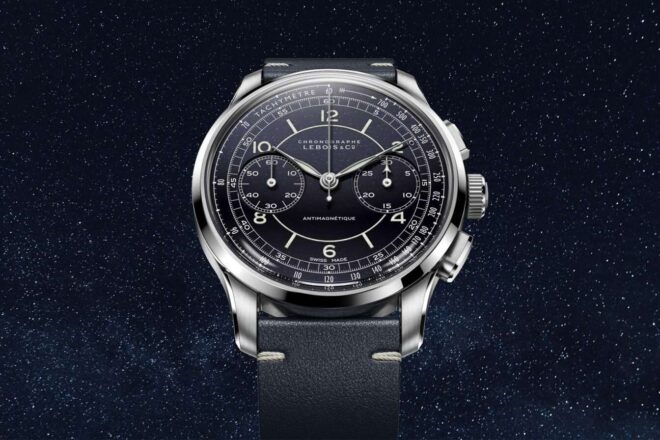 Lebois and co heritage sector chronograph aventurine