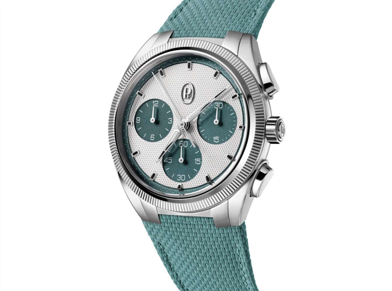 Parmigiani fleurier tonda pf sport chronographe silver verzasca